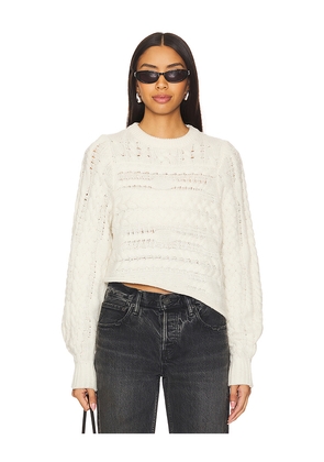 Moussy Vintage Cable Knitting Sweater in Ivory. Size M. Also in XS.