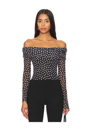 MAJORELLE Joy Bodysuit in Black. Size S. Also in XXS, XS, M, L.