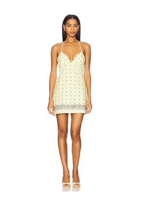 Lovers and Friends Amelia Mini Dress in Yellow. Size M. Also in XS, XXS, S, L, XL.