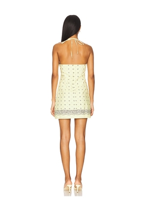 Lovers and Friends Amelia Mini Dress in Yellow. Size M. Also in XS, S, XL.