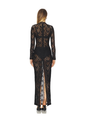 Nookie Roxana Long Sleeve Gown in Black. Size M. Also in L, XL.