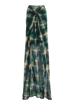 Dries Van Noten Smila Printed Georgette Maxi Skirt - Moda Operandi