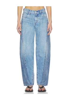 Moussy Vintage Micco Remake Tapered Jeans in Blue. Size 25. Also in 23, 24, 26, 27, 28, 29, 30.