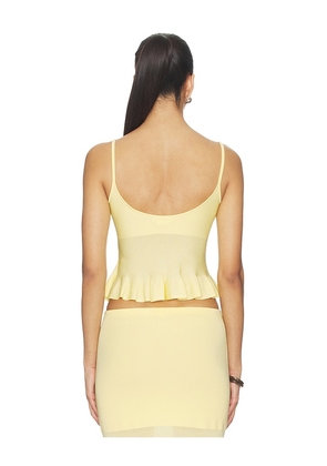 Lovers and Friends Delia Knit Tank in Lemon. Size XS. Also in L, M, XL.