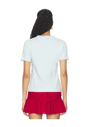 LIONESS Too Pretty Tee in Baby Blue. Size S. Also in XXS, XS, M.