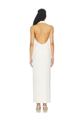 MISHA The Cabana Cupro Dress in Ivory. Size XXS. Also in XS, S, M.