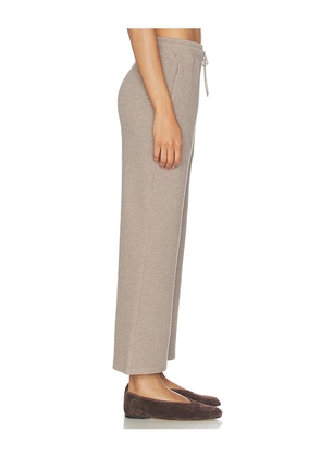 Negative Underwear Waffle Knit Cropped Track Pant in Taupe. Size XS. Also in S, M, L, XL.