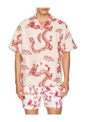 OAS Nimbus Cuba Shirt in Red. Size S. Also in M, L, XL/1X.