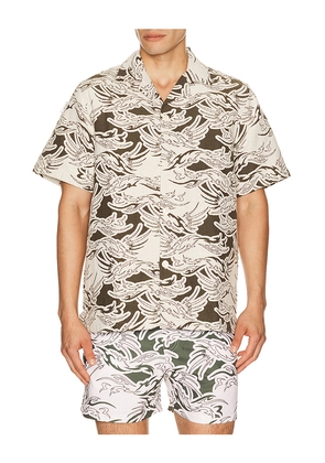 OAS Rogue Cuba Shirt in Cream. Size S. Also in M, L, XL/1X.