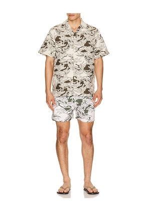 OAS Rogue Swim Shorts in Cream. Size S. Also in M, L, XL/1X.