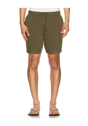 onia Lyocell Beach Shorts in Olive. Size S. Also in M, L, XL/1X.