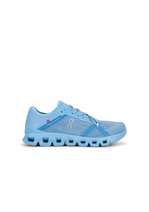 On Cloud X 4 Ad in Blue. Size 7. Also in 7.5, 8, 8.5, 9, 9.5, 10, 10.5, 11, 11.5, 12, 12.5, 13.