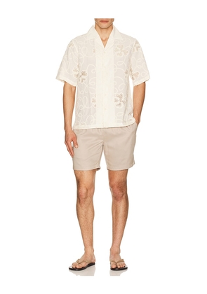 NN07 Ben Shirt in Ivory. Size S. Also in L, XXL/2X.