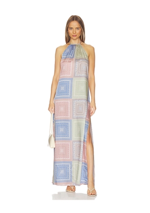 MISA Los Angeles Samantha Dress in Blue, Pink. Size XXS. Also in L, M, S, XL, XS.