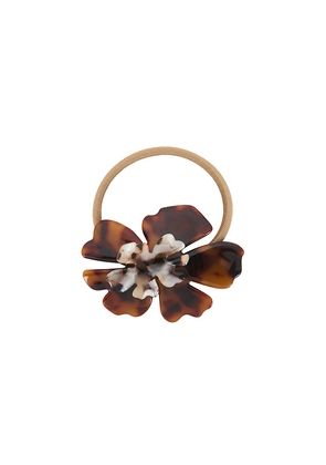 Lele Sadoughi Hibiscus Genie Hair Tie in Brown.