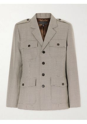 Nili Lotan - Hazel Houndstooth Wool Jacket - Brown - US0,US2,US4,US6,US8,US10