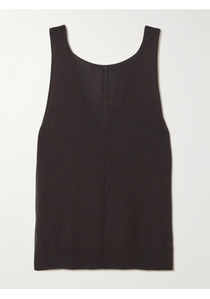 Joseph - Tell Knitted Silk Tank - Brown - xx small,x small,small,medium,large,x large