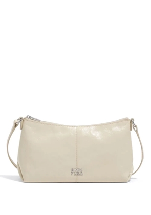 Bimba y Lola zip leather mini bag - Neutrals
