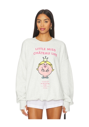 The Laundry Room Little Miss Chateau Life Sweatshirt in Ivory. Size S. Also in XS, M, L, XL.