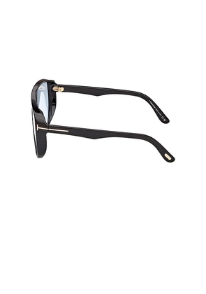 TOM FORD Shield Sunglasses in Black.