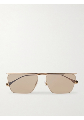 Oliver Peoples - + Jil Sander Aviator-style Gold-toned Sunglasses - One size