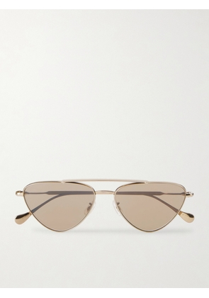 Oliver Peoples - + Jil Sander Aviator-style Gold-tone Titanium Sunglasses - One size