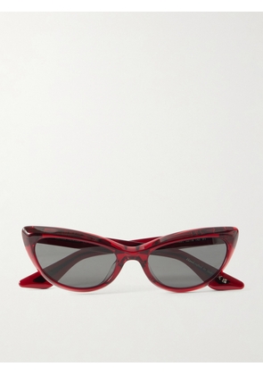 Oliver Peoples - + Khaite 1963c Cat-eye Acetate Sunglasses - Red - One size