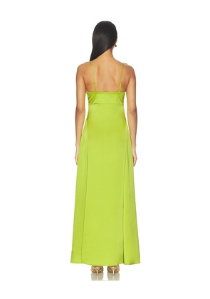 Susana Monaco Satin Slip Dress in Green. Size 10. Also in 0, 4, 6, 12.
