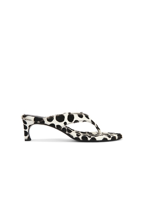 ROTATE Kitten Heel Mule in Black,White. Size 36. Also in 37, 38, 39, 40, 41.