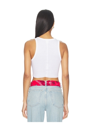 RE/DONE Cropped 60s Tank in White. Size XS. Also in M, L.