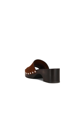 Tory Burch Sandal Clog in Brick. Size 6.5. Also in 7, 7.5, 8, 8.5, 10, 6, 9.