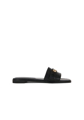 Tory Burch Romy Slide in Black. Size 6. Also in 6.5, 7, 7.5, 8, 8.5, 9, 9.5, 10.