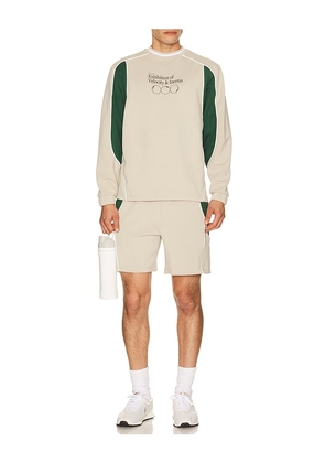 Students Golf Exhibition Track Shorts in Tan. Size S. Also in XL/1X.