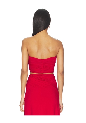 Sid Neigum Braid Bandeau Top in Red. Size XS. Also in M.