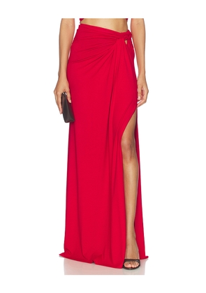 Sid Neigum Braid Skirt in Red. Size XS. Also in L, M, S.
