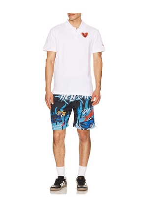 REASON Dodge Hellcat Mesh Short in Black. Size S. Also in M, L, XL/1X.