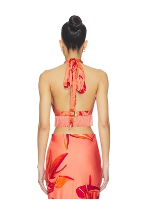 ROCOCO SAND Fringe Top in Orange. Size S. Also in XXS, XS, M, L, XL, XXL.