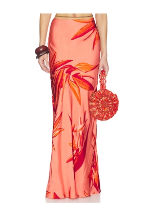 ROCOCO SAND Maxi Skirt in Orange. Size S. Also in XXS, XS, M, L, XL, XXL.