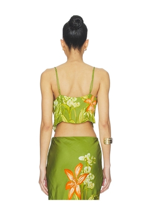 ROCOCO SAND Cowl Neck Top in Green. Size S. Also in XXS, XS, M, L, XL, XXL.