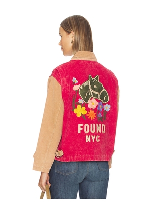 Found Canvas Corduroy Field Jacket in Brown,Red. Size XS. Also in S.