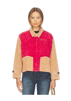 Found Canvas Corduroy Field Jacket in Brown,Red. Size XS. Also in S.