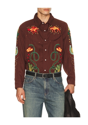 Sendero Provisions Co. Show Pony Shirt in Brown. Size XS. Also in S, M, L, XL/1X.