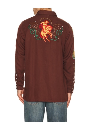 Sendero Provisions Co. Show Pony Shirt in Brown. Size XS. Also in S, M, XL/1X.