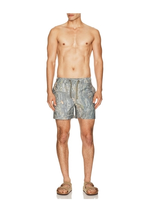 Sendero Provisions Co. The Barton Elastic Boardshort in Grey. Size S. Also in L, XL/1X.