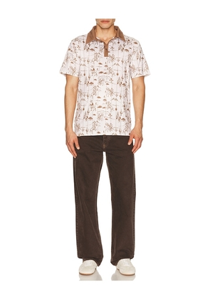 Sendero Provisions Co. High Noon Polo in Beige. Size S. Also in L, M, XL/1X.