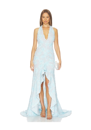 Sonya Moda Noorah Gown in Blue. Size S. Also in M, L, XL.