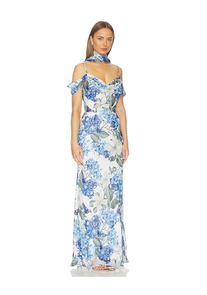 Sonya Moda Rosalie Dress in Blue. Size XS. Also in S, M, L.