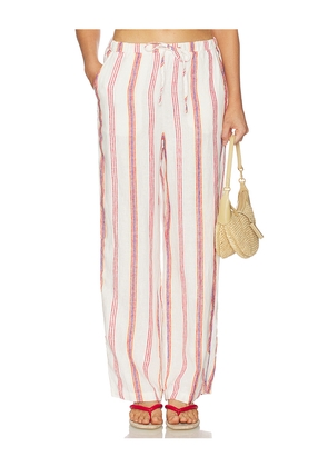 Rails X Giadzy Emmie Pant in White,Red. Size XS. Also in S, M, L, XL.