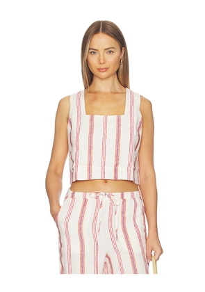 Rails X Giadzy Alira Top in White,Red. Size XS. Also in S, M, L, XL.