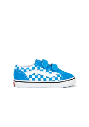 Vans Toddler Old Skool V in Blue. Size 7. Also in 7.5, 8, 8.5, 9, 9.5, 10.